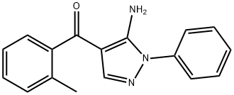 (5-AMINO-1-PHENYL-1H-PYRAZOL-4-YL)(O-TOLYL)METHANONE 结构式
