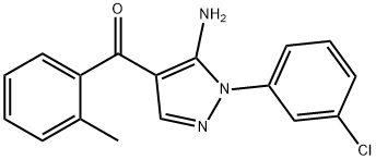 (5-AMINO-1-(3-CHLOROPHENYL)-1H-PYRAZOL-4-YL)(O-TOLYL)METHANONE|