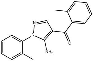 (5-AMINO-1-O-TOLYL-1H-PYRAZOL-4-YL)(O-TOLYL)METHANONE Structure