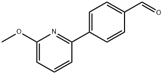 4-(6-甲氧基吡啶-2-基)苯甲醛, 618092-16-3, 结构式