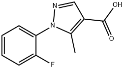 1-(2-氟苯基)-5-甲基-1H-吡唑-4-羧酸, 618092-40-3, 结构式
