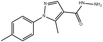 5-METHYL-1-P-TOLYL-1H-PYRAZOLE-4-CARBOHYDRAZIDE Structure
