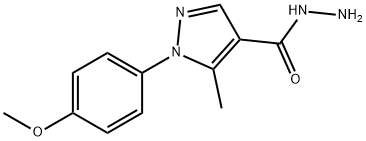 1-(4-METHOXY-PHENYL)-5-METHYL-1H-PYRAZOLE-4-CARBOXYLIC ACID HYDRAZIDE Structure