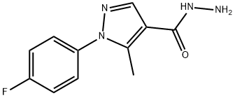 1-(4-FLUORO-PHENYL)-5-METHYL-1H-PYRAZOLE-4-CARBOXYLIC ACID HYDRAZIDE Struktur
