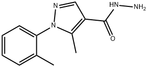 5-METHYL-1-O-TOLYL-1H-PYRAZOLE-4-CARBOHYDRAZIDE Struktur
