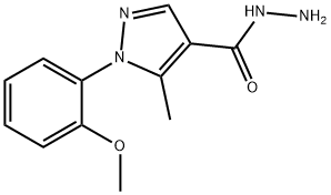 1-(2-METHOXYPHENYL)-5-METHYL-1H-PYRAZOLE-4-CARBOHYDRAZIDE Structure