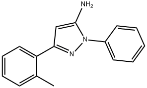 1-苯基-3-(邻甲苯基)-1H-吡唑-5-胺 结构式