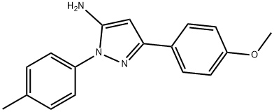 3-(4-METHOXYPHENYL)-1-(4-METHYLPHENYL)-1H-PYRAZOL-5-AMINE Structure