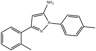 3-(邻甲苯基)-1-(对苯甲基)-1H-吡唑-5-胺, 618092-90-3, 结构式