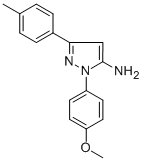 1-(4-METHOXYPHENYL)-3-P-TOLYL-1H-PYRAZOL-5-AMINE Structure