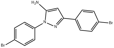 1,3-Bis(4-bromophenyl)-1H-pyrazol-5-ylamine Struktur