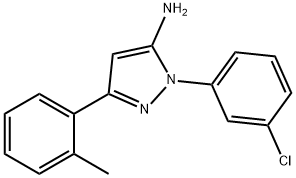 1-(3-CHLOROPHENYL)-3-O-TOLYL-1H-PYRAZOL-5-AMINE|