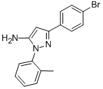 3-(4-BROMOPHENYL)-1-O-TOLYL-1H-PYRAZOL-5-AMINE Struktur