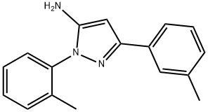 1-(2-METHYLPHENYL)-3-(3-METHYLPHENYL)-1H-PYRAZOL-5-AMINE Struktur