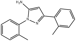 1,3-BIS(2-METHYLPHENYL)-1H-PYRAZOL-5-AMINE 结构式