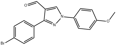 3-(4-BROMOPHENYL)-1-(4-METHOXYPHENYL)-1H-PYRAZOLE-4-CARBALDEHYDE 结构式