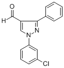 1-(3-CHLOROPHENYL)-3-PHENYL-1H-PYRAZOLE-4-CARBALDEHYDE Struktur