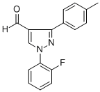 1-(2-FLUOROPHENYL)-3-P-TOLYL-1H-PYRAZOLE-4-CARBALDEHYDE Struktur