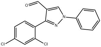 3-(2,4-DICHLOROPHENYL)-1-PHENYL-1H-PYRAZOLE-4-CARBALDEHYDE Structure