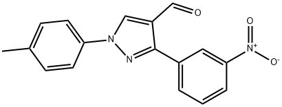 3-(3-NITROPHENYL)-1-P-TOLYL-1H-PYRAZOLE-4-CARBALDEHYDE Structure