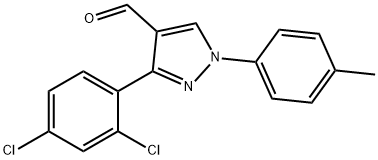 3-(2,4-DICHLOROPHENYL)-1-P-TOLYL-1H-PYRAZOLE-4-CARBALDEHYDE Struktur
