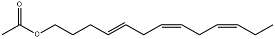 (Z,E,Z)-trideca-4,7,10-trien-1-yl acetate, 61810-56-8, 结构式