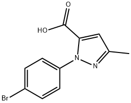 2-(4-BROMO-PHENYL)-5-METHYL-2H-PYRAZOLE-3-CARBOXYLIC ACID, 618101-88-5, 结构式