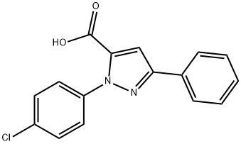 2-(4-CHLORO-PHENYL)-5-PHENYL-2H-PYRAZOLE-3-CARBOXYLIC ACID Struktur
