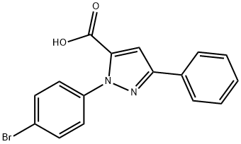 1-(4-溴苯基)-3-苯基-1H-吡唑-5-羧酸,618101-91-0,结构式