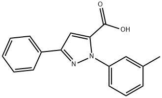 3-PHENYL-1-M-TOLYL-1H-PYRAZOLE-5-CARBOXYLIC ACID,618101-97-6,结构式