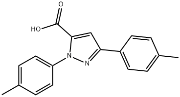 1,3-DI-P-TOLYL-1H-PYRAZOLE-5-CARBOXYLIC ACID 结构式