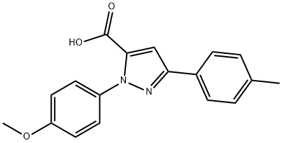 1-(4-METHOXYPHENYL)-3-P-TOLYL-1H-PYRAZOLE-5-CARBOXYLIC ACID,618102-31-1,结构式