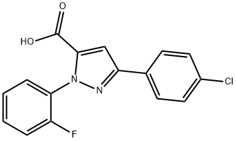 618102-55-9 3-(4-CHLOROPHENYL)-1-(2-FLUOROPHENYL)-1H-PYRAZOLE-5-CARBOXYLIC ACID