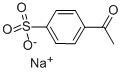 4-アセチルベンゼンスルホン酸 ナトリウム 化学構造式