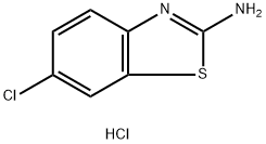 2-AMINO-6-CHLOROBENZOTHIAZOLE HYDROCHLORIDE Struktur