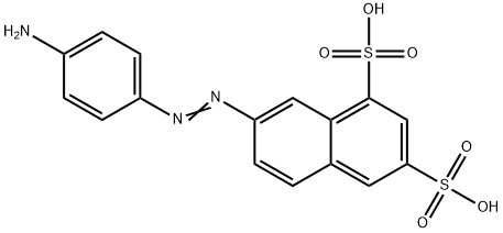7-[(4-aminophenyl)azo]naphthalene-1,3-disulphonic acid 结构式