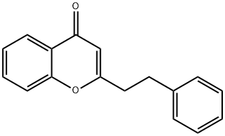2-(2-phenylethyl)chromone Struktur