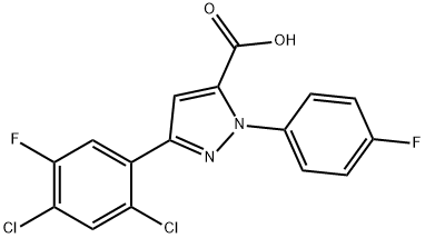 3-(2,4-DICHLORO-5-FLUOROPHENYL)-1-(4-FLUOROPHENYL)-1H-PYRAZOLE-5-CARBOXYLIC ACID|