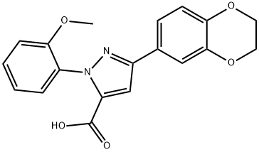 618383-08-7 3-(2,3-DIHYDROBENZO[B][1,4]DIOXIN-7-YL)-1-(2-METHOXYPHENYL)-1H-PYRAZOLE-5-CARBOXYLIC ACID