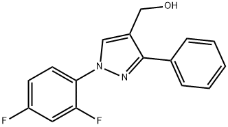 (1-(2,4-DIFLUOROPHENYL)-3-PHENYL-1H-PYRAZOL-4-YL)METHANOL Struktur