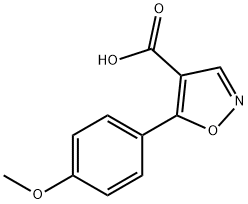 5-(4-甲氧基-苯基)异恶唑-4-羧酸, 618383-50-9, 结构式