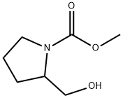 1-Pyrrolidinecarboxylicacid,2-(hydroxymethyl)-,methylester(9CI) Structure
