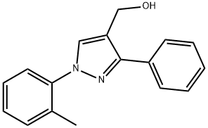 (3-PHENYL-1-O-TOLYL-1H-PYRAZOL-4-YL)METHANOL,618441-80-8,结构式