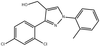 (3-(2,4-DICHLOROPHENYL)-1-O-TOLYL-1H-PYRAZOL-4-YL)METHANOL,618441-84-2,结构式