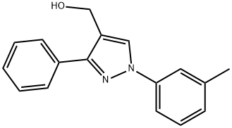 (3-PHENYL-1-M-TOLYL-1H-PYRAZOL-4-YL)METHANOL,618441-86-4,结构式