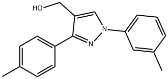 (1-M-TOLYL-3-P-TOLYL-1H-PYRAZOL-4-YL)METHANOL 结构式