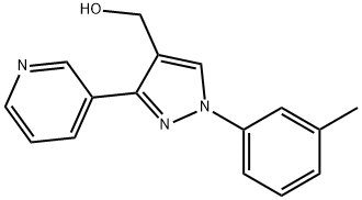 (3-(PYRIDIN-3-YL)-1-M-TOLYL-1H-PYRAZOL-4-YL)METHANOL Struktur