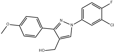 (1-(3-CHLORO-4-FLUOROPHENYL)-3-(4-METHOXYPHENYL)-1H-PYRAZOL-4-YL)METHANOL|