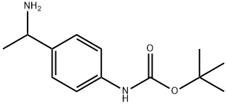 (4-(1-氨基乙基)苯基)氨基甲酸叔丁酯, 618445-80-0, 结构式