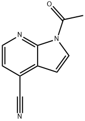 1-乙酰基-4-氰基-7-氮杂吲哚, 618446-36-9, 结构式